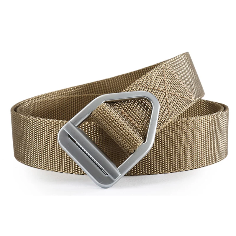Quality Nylon belt fashion Men and Women Alloy buckle outdoor casual solid color cowboy pants | Аксессуары для одежды