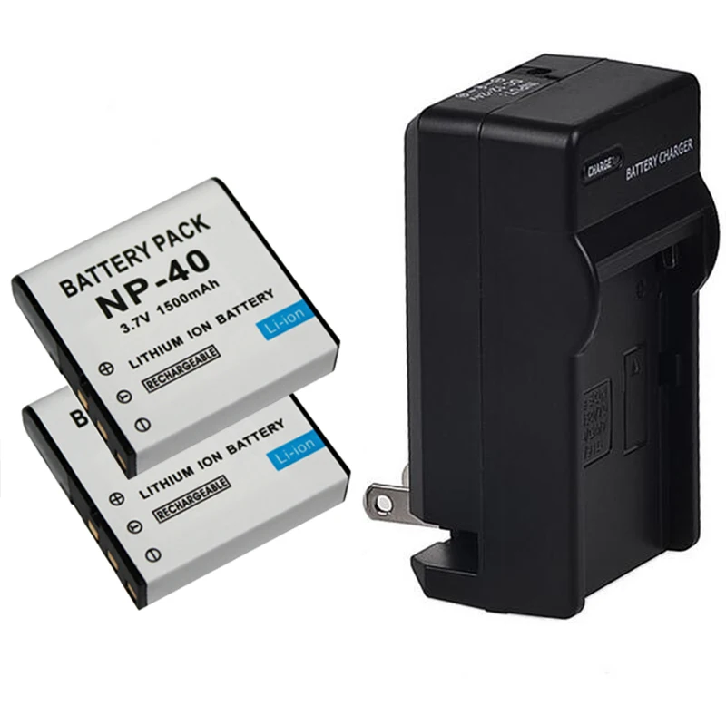 2шт 1500mAh NP 40 CNP40 камера батарея с зарядным устройством для камеры Casio EX Z30 Z40 Z55 Z750 P505
