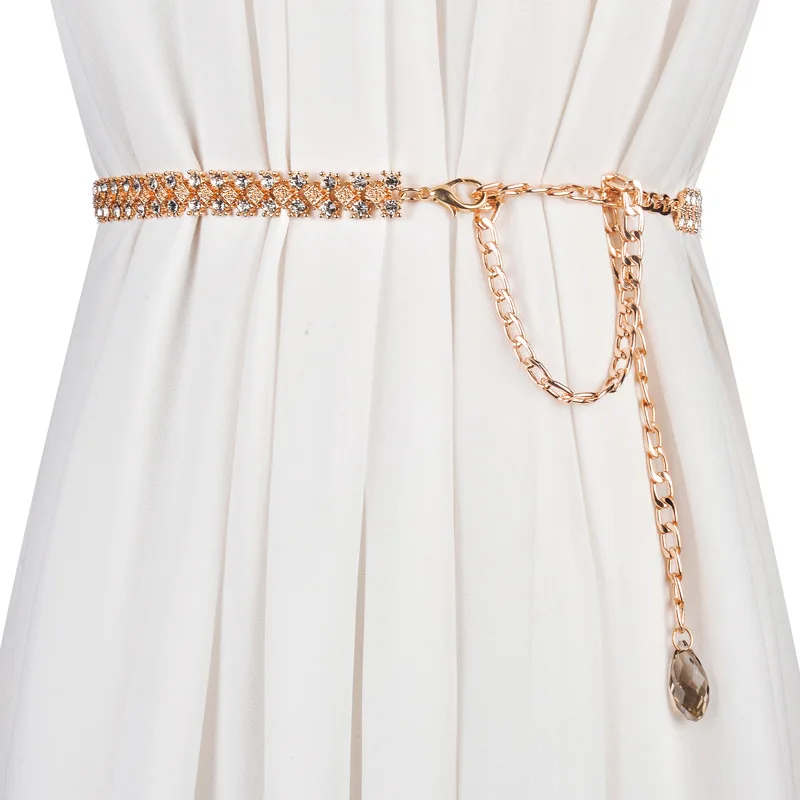 style 15 CETIRI 35 стильные модные серебристые золотые ремни женские пояса универсальные Многослойные Длинные вечерние ювелирные изделия с кисточками платье цепочка на талию - Цвет: style 15