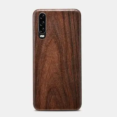 Чехол для телефона из натурального дерева для huawei P30 PRO P30, P30 Lite, чехол-накладка из черного ледяного дерева, грецкого ореха, красного розового дерева, черного розового дерева - Цвет: P30 blackRosewood