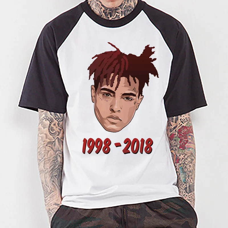 Новейшая футболка xxxtentacion мужская летняя Высококачественная Повседневная белая