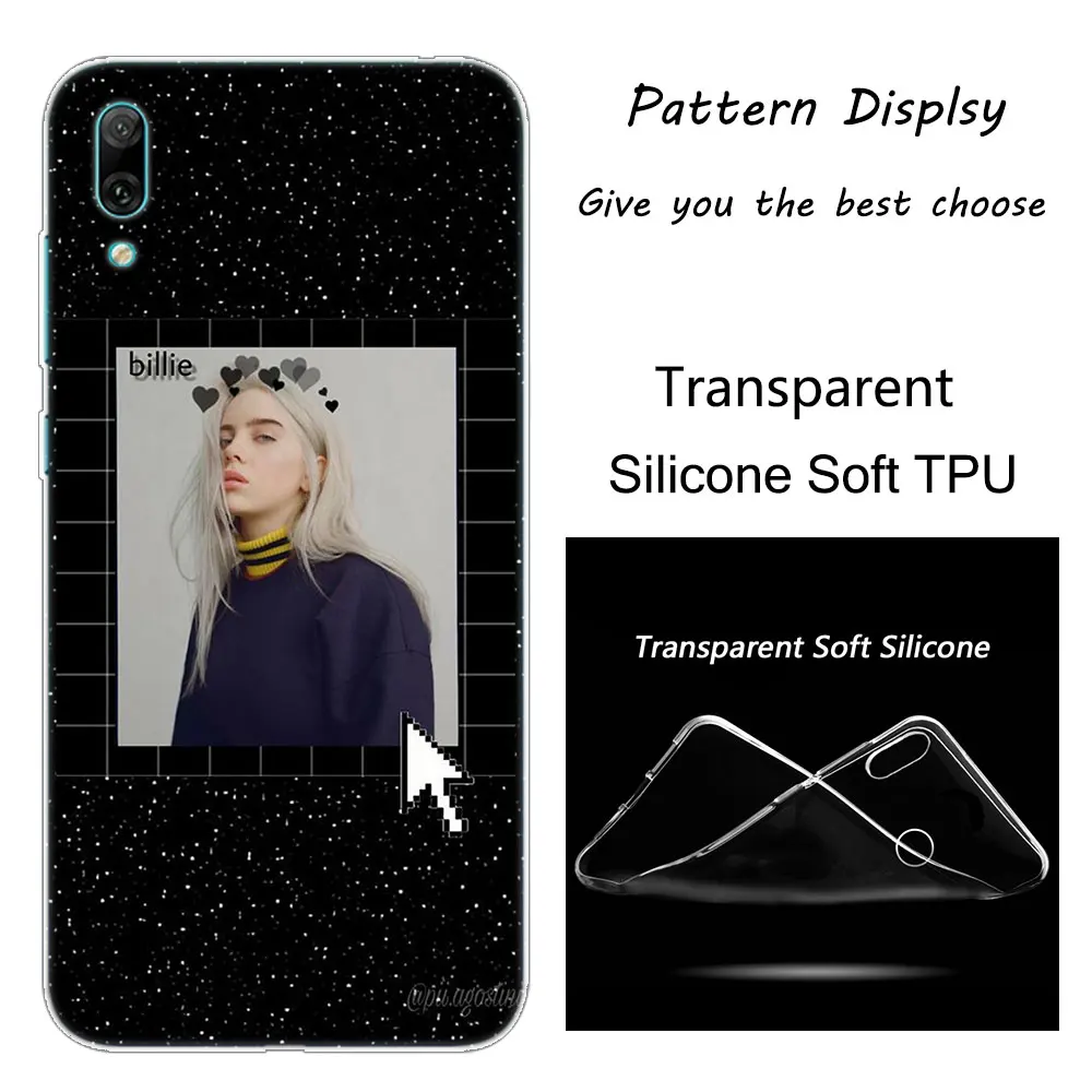 Горячая Billie Eilish Мягкий силиконовый чехол для телефона huawei mate 10 20 Lite Pro Enjoy 9S Y9 Y7 Y6 Y5 Pro Модный чехол