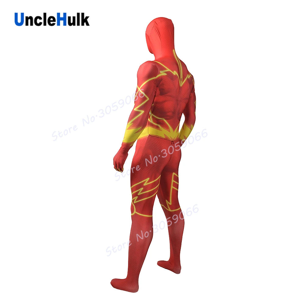 Костюм для косплея Zentai из блестящего красновато оранжевого спандекса костюм на