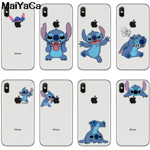 Милые Мультяшные Чехлы MaiYaCa для iPhone 4S SE 5C 5S 6 6S 7 8 Plus X XR XS MAX прозрачные мягкие чехлы