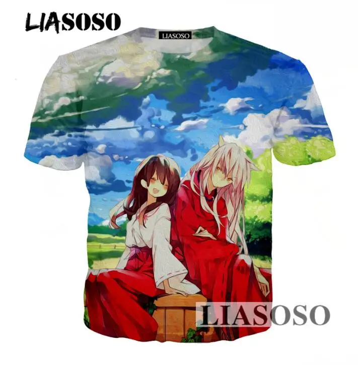 LIASOSO модные летние свободные футболки для мужчин и женщин футболка с