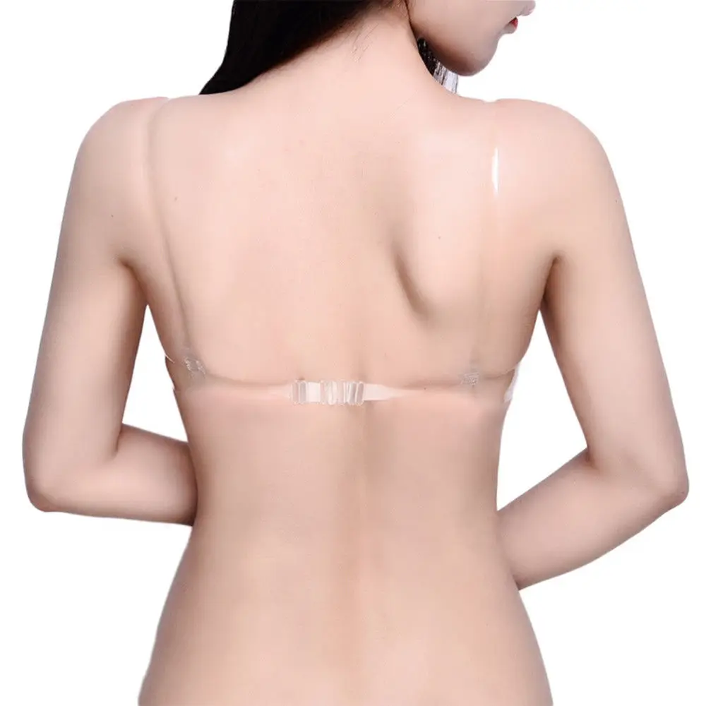 

Fashion Sexy lingerie super perspective underwear Women Push-up Brassiere Underwire Bras Invisible Plastic Bras Underwear DN