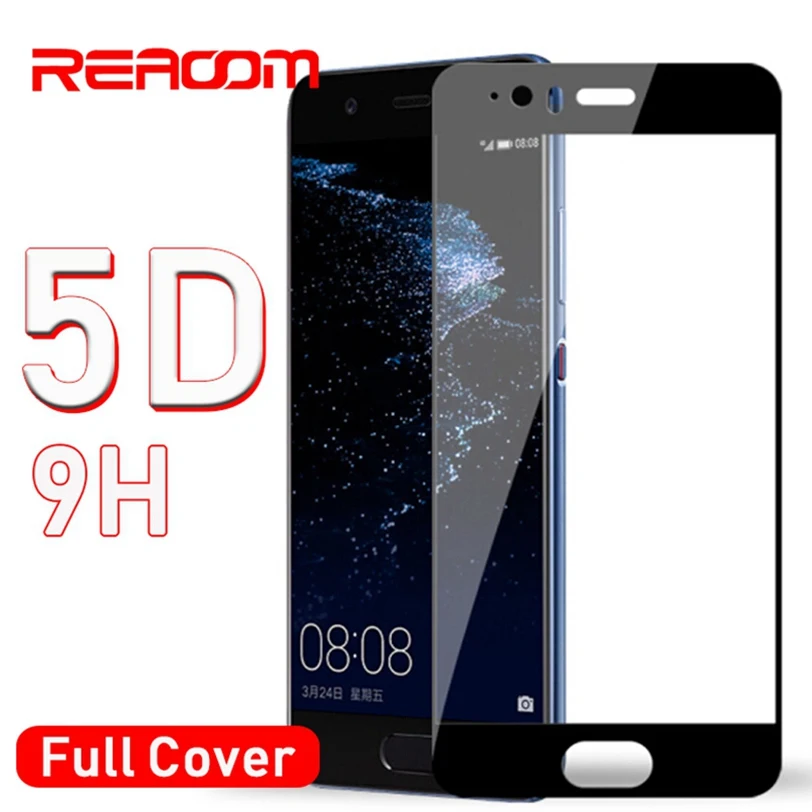 REAOOM 5D Temtered Стекло для huawei p10 полное покрытие Экран протектор P10 Lite закаленное