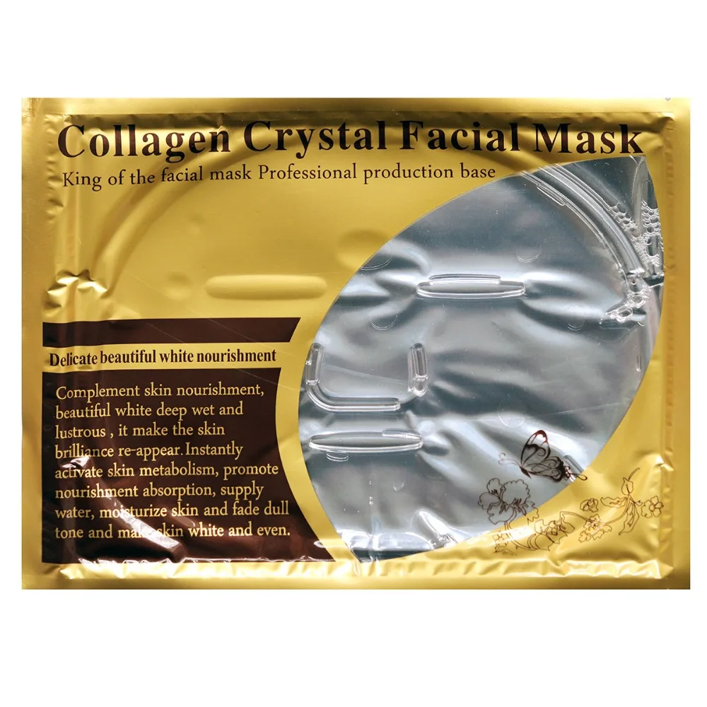 200pcs/lot Neutral Packing Hyaluronic Acid Crystal Collagen Facial Mask Mascara De Colageno Con Acido Hyaluronico | Красота и