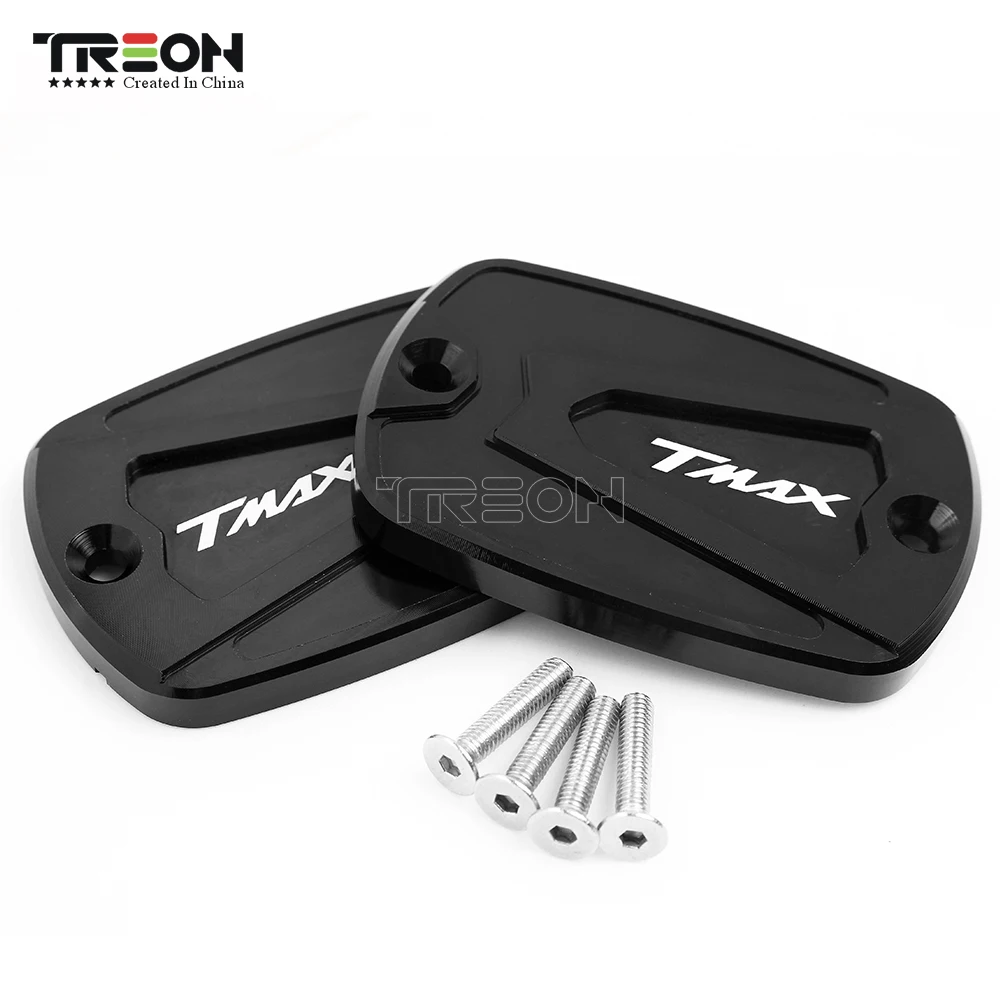 TREON Новинка для YAMAHA TMAX 500 TMax 530 CNC алюминиевая крышка резервуара тормозной жидкости