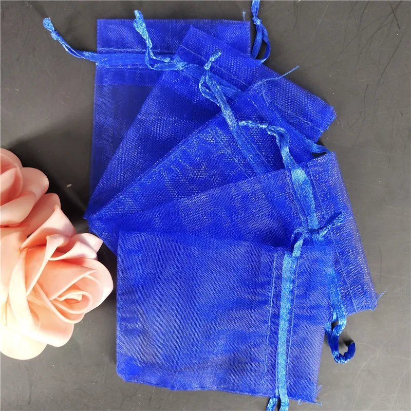 Royal blue 100 шт органзы Подарочные мешки Свадебные украшения вечерние мешочек для хранения ювелирных изделий коробка для свадебных драже сумки любимые пакеты 17x23 см 6Z - Цвет: Royal blue