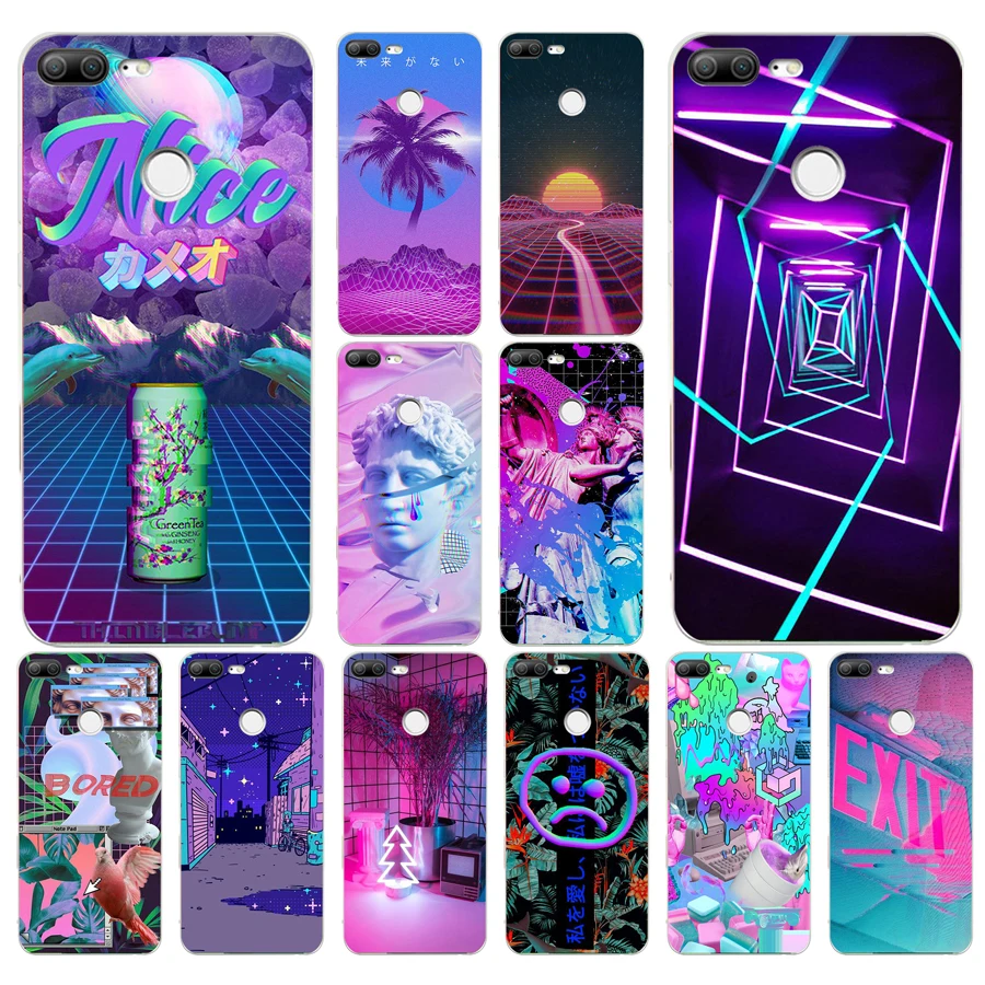 179FG Vaporwave эстетика подарок Мягкий Силиконовый ТПУ чехол для телефона huawei Honor 9 10 20