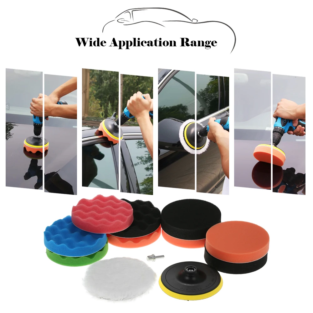 11 шт. Автомобильная полировальная Подушка набор полировальных буферов для