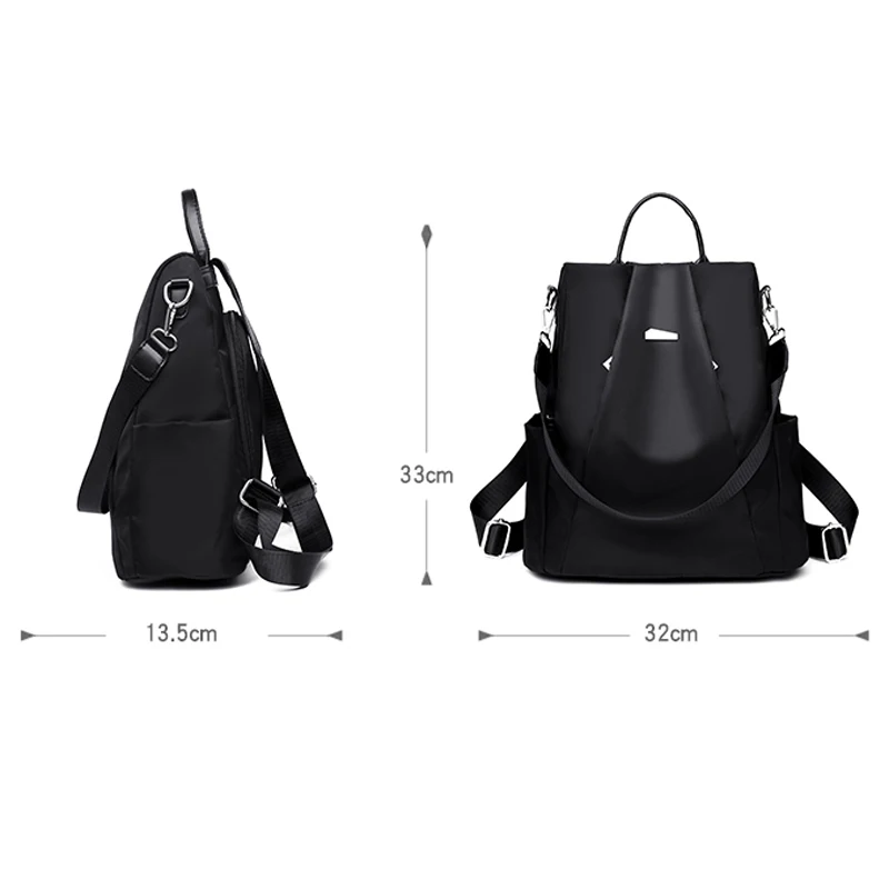Новый женский однотонный рюкзак с защитой от кражи высококачественный
