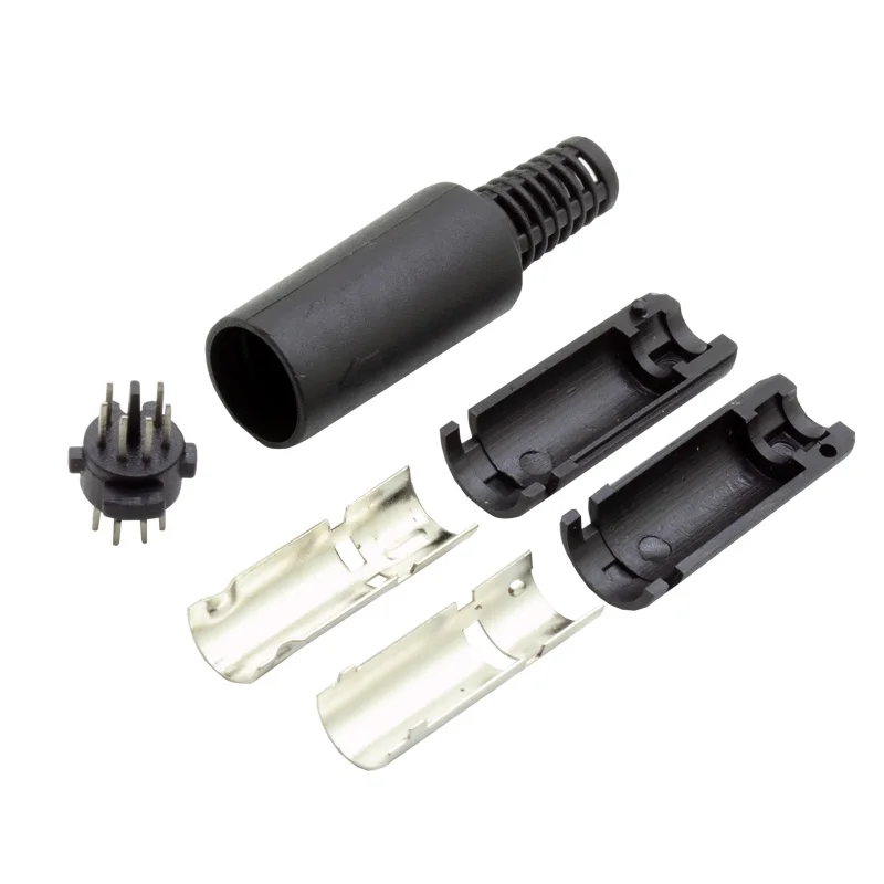 1 шт. 6 контактный разъем для пайки с пластиковой ручкой|connector diy|connector maleconnector din |