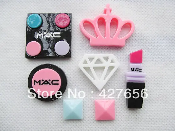5 sets very hot and kawaii resin set cabochon charm findingphone decoration kitdiy accessory jewellery making free global shipping