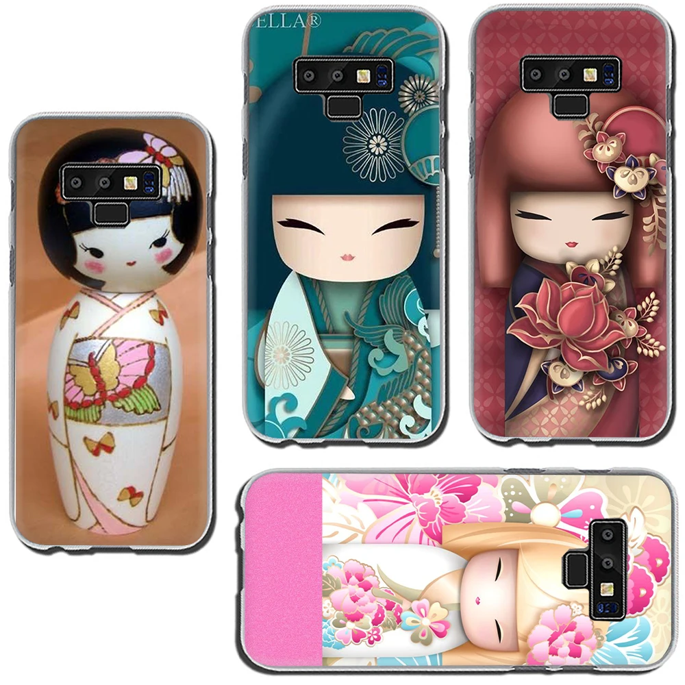 Kawaii японская кукла-кокеши жесткий чехол для телефона с рисунком в виде Samsung