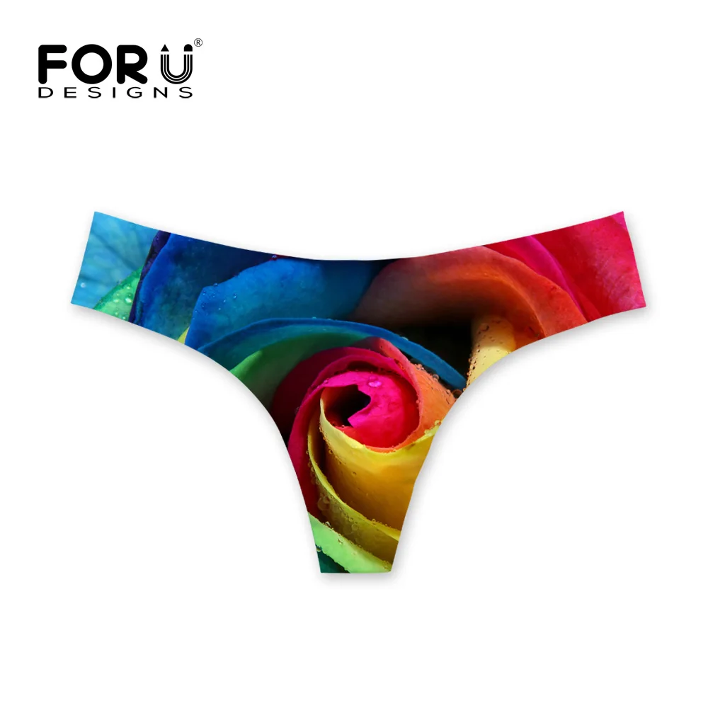 FORUDESIGNS 2018 горячее женское нижнее белье невидимое сексуальное с цветочным принтом