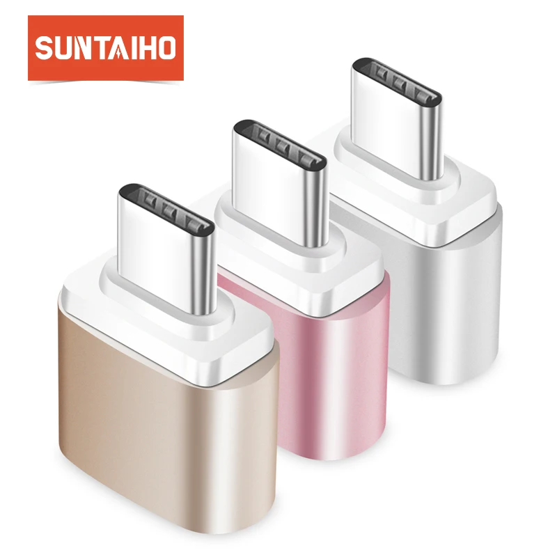 Suntaiho переходник usb type c USB 2 0 OTG Тип C на конвертер для samsung Galaxy S9 a5 2017 один плюс 6 Asus