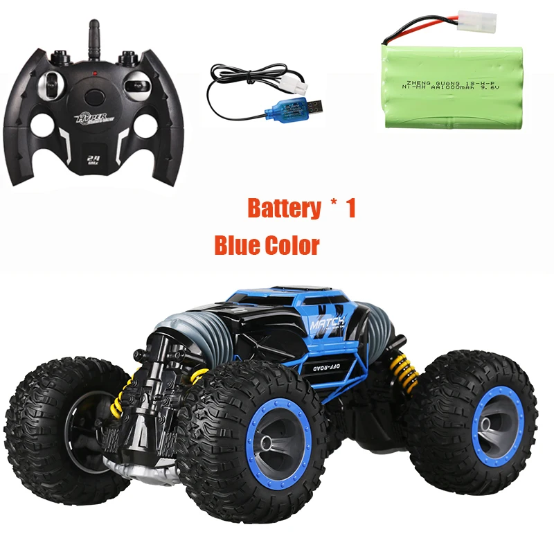 blue 1 battery 2,4G дистанционное управление мини RC трюк автомобиль деформация вездеход вращающийся RC грузовик RC Дрифт Радиоуправляемый автомобиль мини RC автомобиль 4WD - Цвет: blue 1 battery