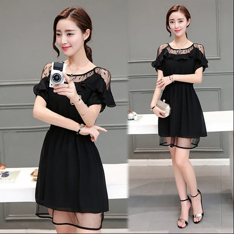 XS XXL сексуальное платье с оборками и манжетами подчеркивающее нравственность