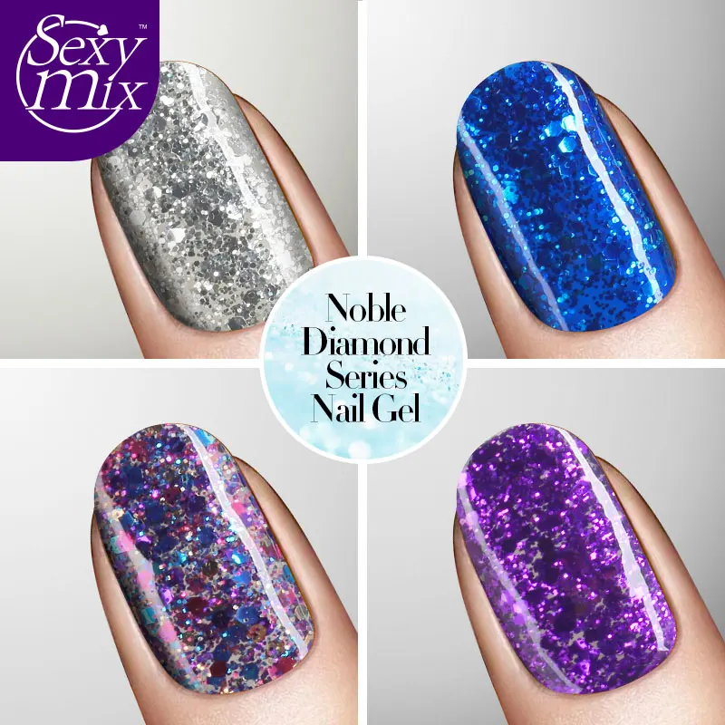 Сексуальный микс 2017 хит продаж Топ блеск блестящий гель лак для ногтей Высокое
