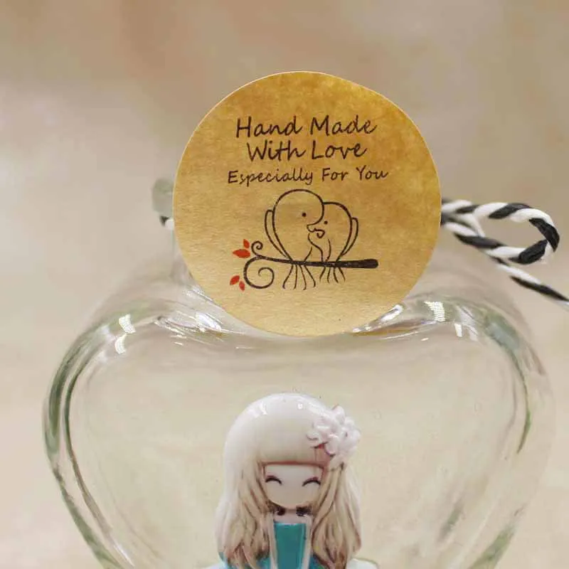 Наклейки ручной работы с надписью сделай сам Love especal для вас 2017 г. на подарок день