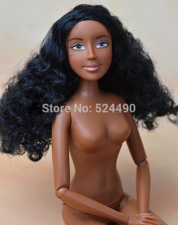 Original Germany Macmillan Black Skin Doll / with 11 Joint Flexible Africa Curly Thick Hair For 1/6 Gift | Игрушки и хобби