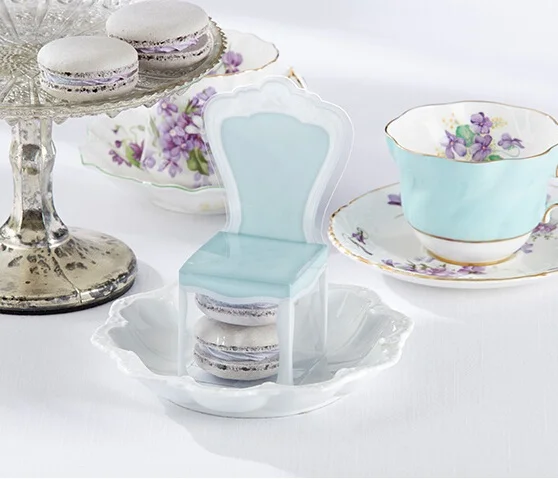 Новое Стильное Вечерние пользу стул Форма Коробки Пластик ПВХ ясно конфеты для