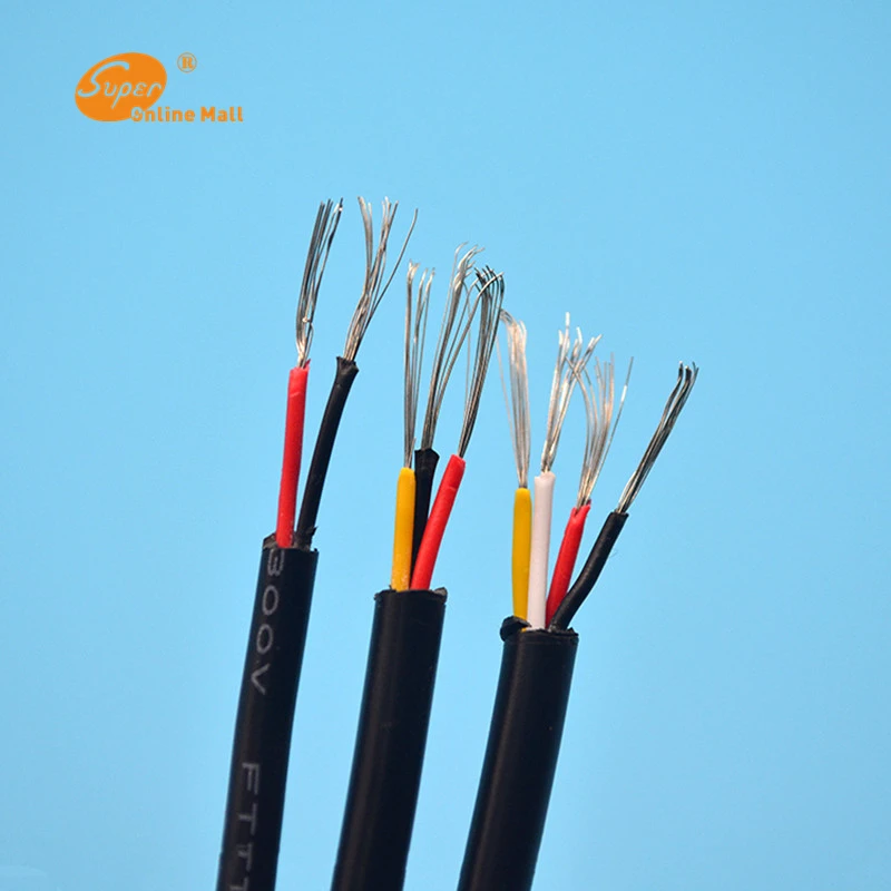 UL 2464 кабель 2C/3C/4C 24 26 28AWG многожильный ПВХ луженая медная проволока экранированный аудио сигнальные куртки аудио медный провод