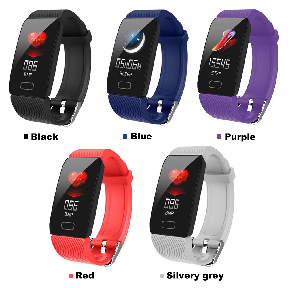 Q1 умный Браслет 1 14 дюймов цветной экран Спортивный Smartband BT 4 0 фитнес трекер IP67