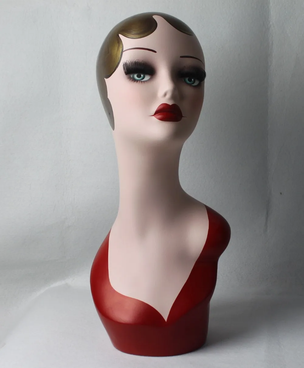 Высококачественная винтажная Женская Манекен головка из стекловолокна|mannequin dummy