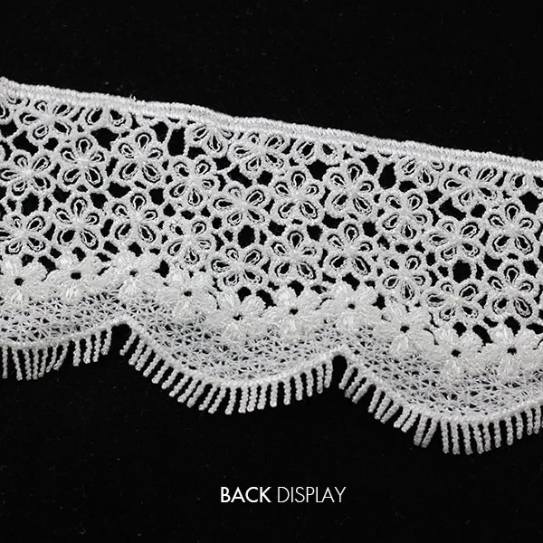 Вышитые водорастворимые кружева полиэстер лента отделка аппликация для