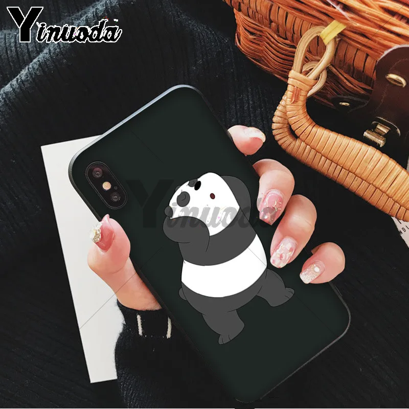 Yinuoda Мы Голые Медведи miniso Coque чехол для телефона для iPhone 6S 6plus 7plus 8 8Plus X Xs MAX 5 5S XR - Цвет: A4