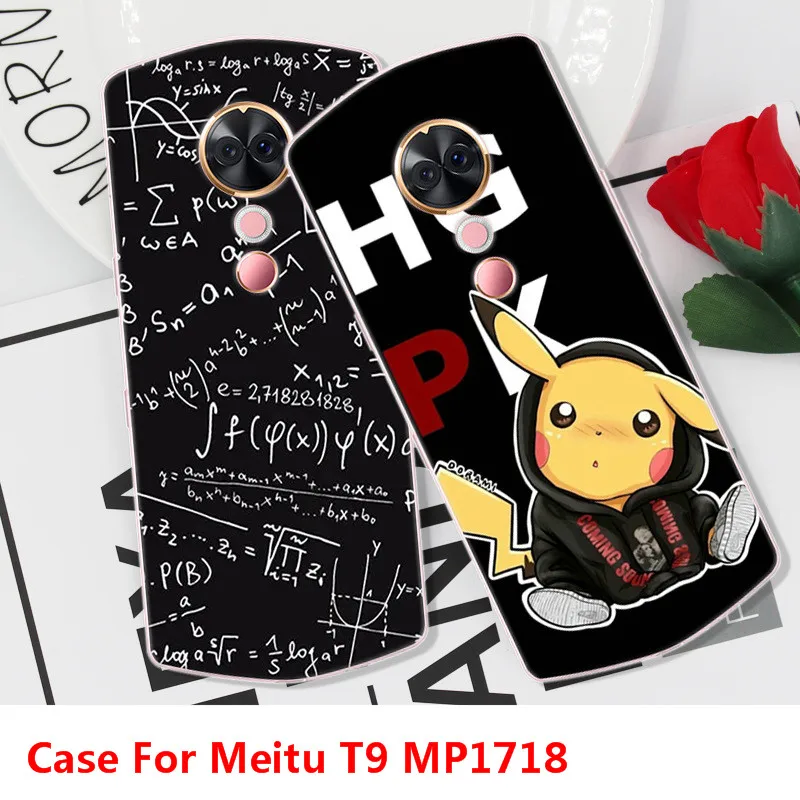 С милым рисунком кота с героями мультфильмов Fastion чехол для Meitu T9 MP1718 ТПУ задняя
