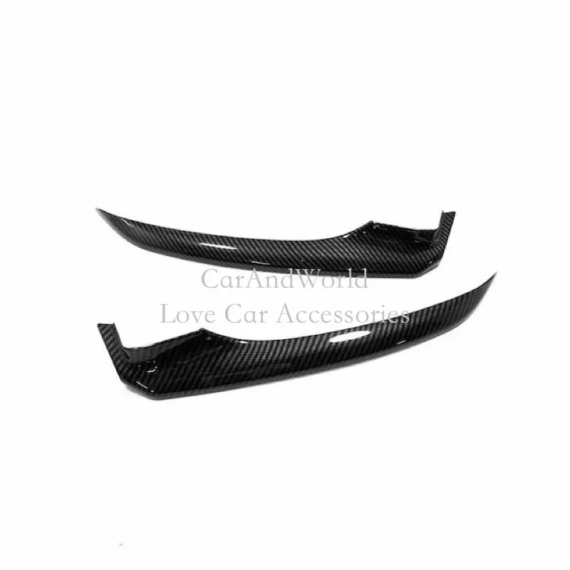 

For Toyota Camry 2018 2019 Front Corner Cover Bumper Trim Stickers Strips Molding Protector Carbon Fibre Car-styling Accessories