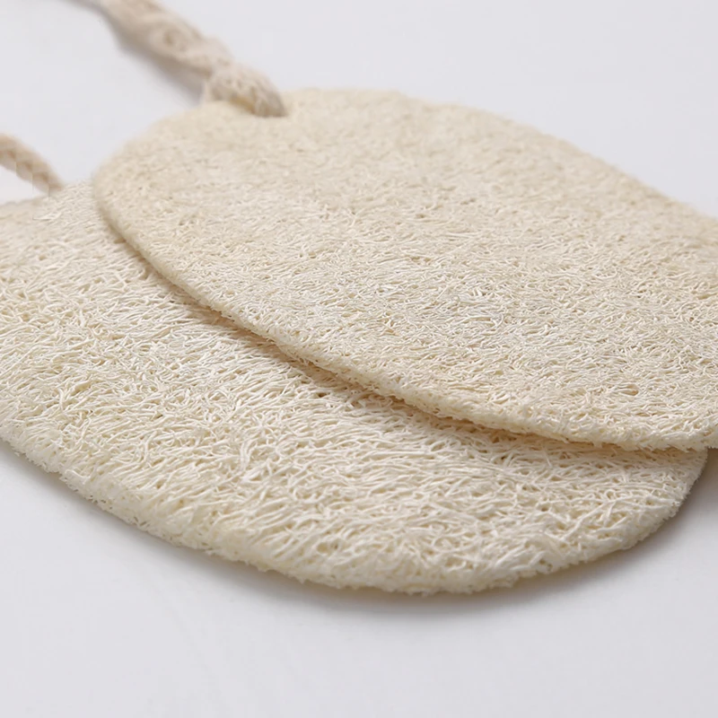 10 шт Губка из натуральной люфы для ванны и душа тела отшелушивающие подушечки с