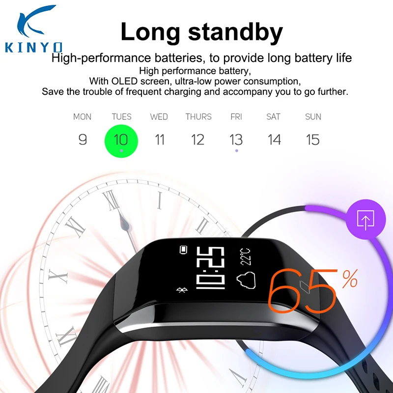 YD818 GPS часы мужские Bluetooth фитнес-трекер Водонепроницаемый умный Браслет