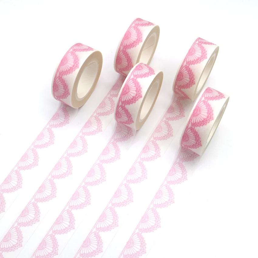 1 шт. креативная Васи лента с розовым узором украшение сделай сам скрапбукинг