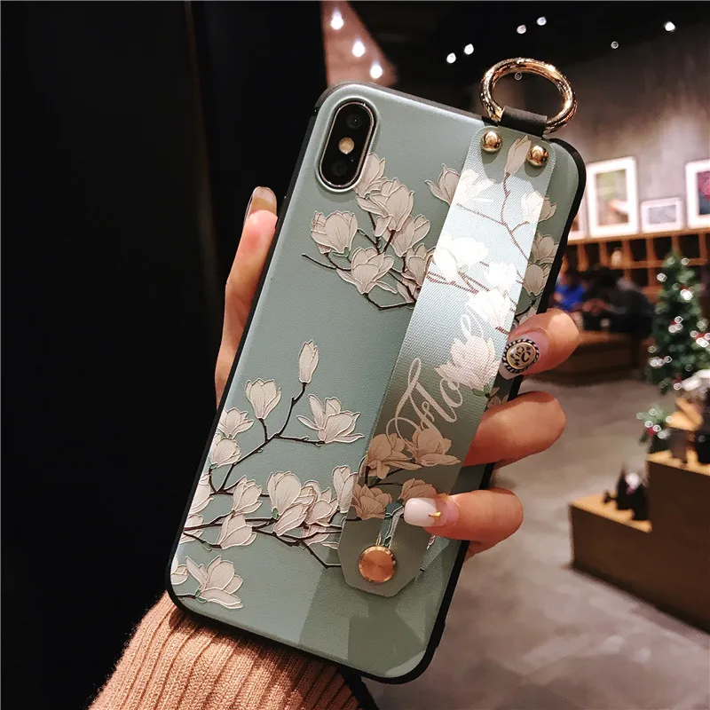 24 Чехол-браслет для Iphone X, XS, 6, 6 S, 7, 8 Plus, блестящая мраморная Золотая фольга, чехол из ТПУ для Iphone 11 Pro, Max, XS, Max, кольцо-держатель для пальца - Цвет: 24