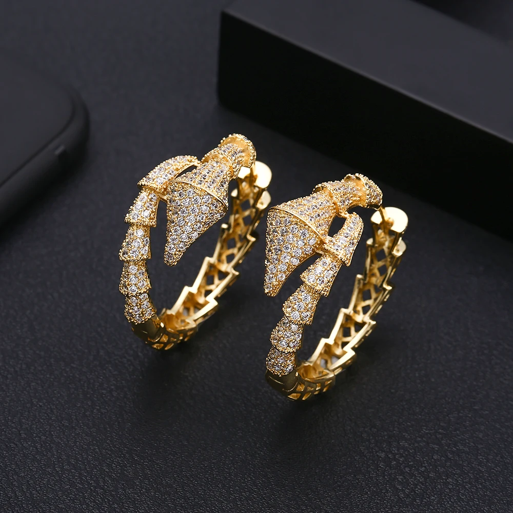 Janekellytrendy геометрический Бамбук Серьги-кольца для женщин аксессуары Полный