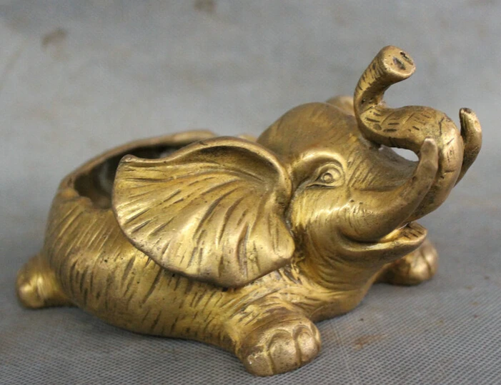 Песня voge gem S2513 китайская медная фольклорная животные FengShui слон богатства Heffalump
