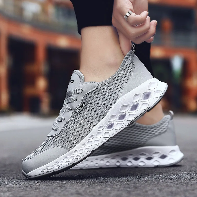 Мужская повседневная обувь из сетчатого материала на весну-лето 2019 Новая Модная