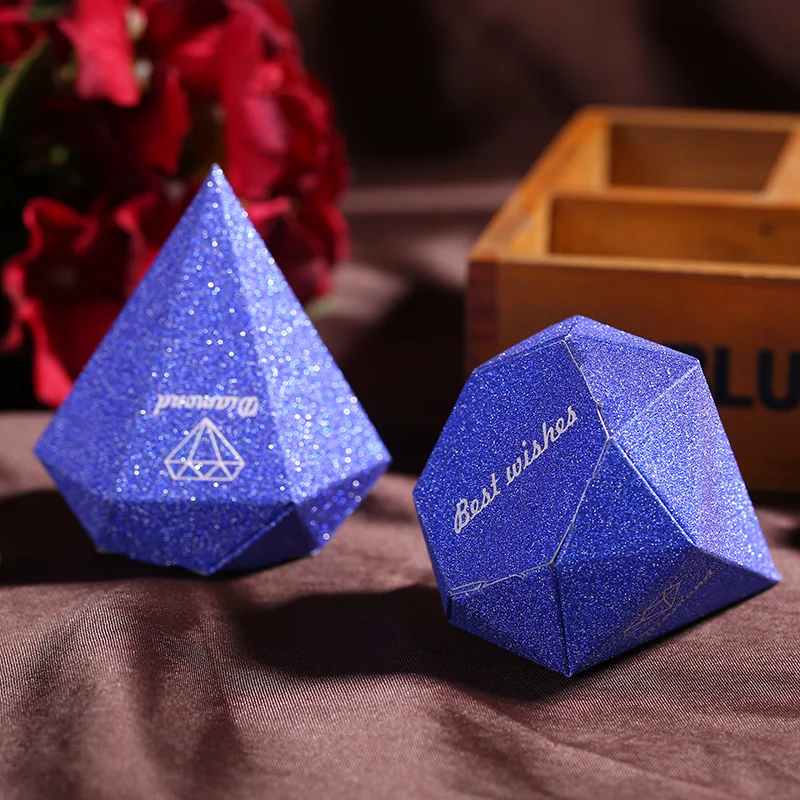 2017 блестящие алмазные украшения Свадебная коробка для конфет 100 шт. дня рождения