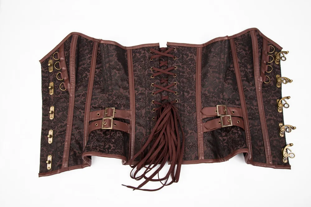 Стимпанк корсет лиф поясные корсеты и бюстье готичный панк женский стальной на