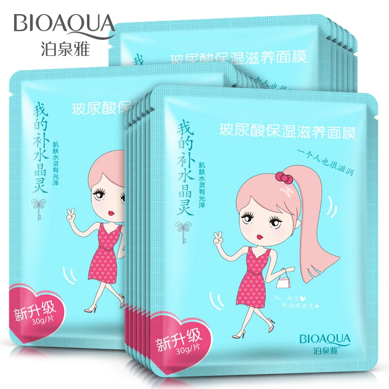BIOAQUA Pink Girl увлажняющий питательный маска для лица Гиалуроновая кислота против