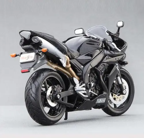 MAISTO 1/12 масштаб Черный YAMAHA YZF R1 мотогонок мото литье под давлением детские