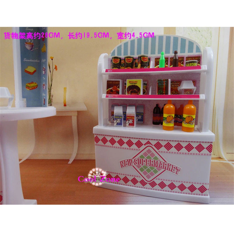 Миниатюрная мебель Забавный супермаркет для кукол Барби дом ролевых игр игрушки