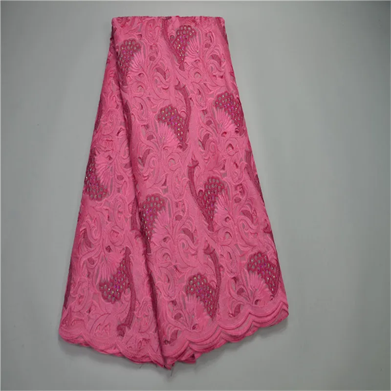 

Royalblue African Swiss Voile Lace For Wedding Dress Sewing High quality French Stones Swiss Voile Laces in Switzerland