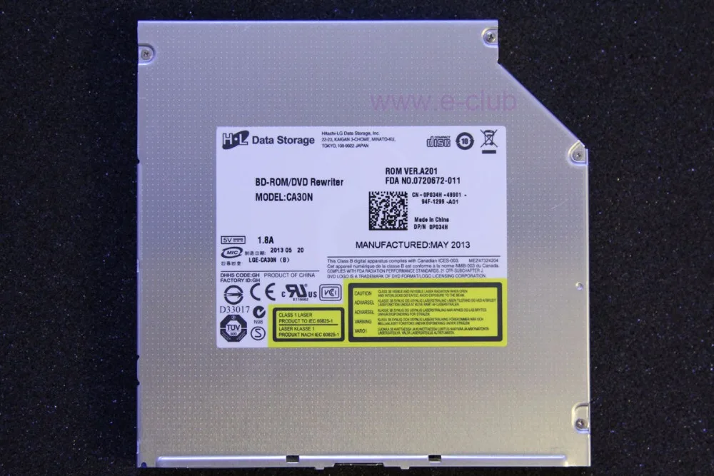 Бесплатная доставка HL LG CA30N 12 7 мм SATA слот in 6X 3D Blu ray супер мульти синие плееры 8X DVD RW