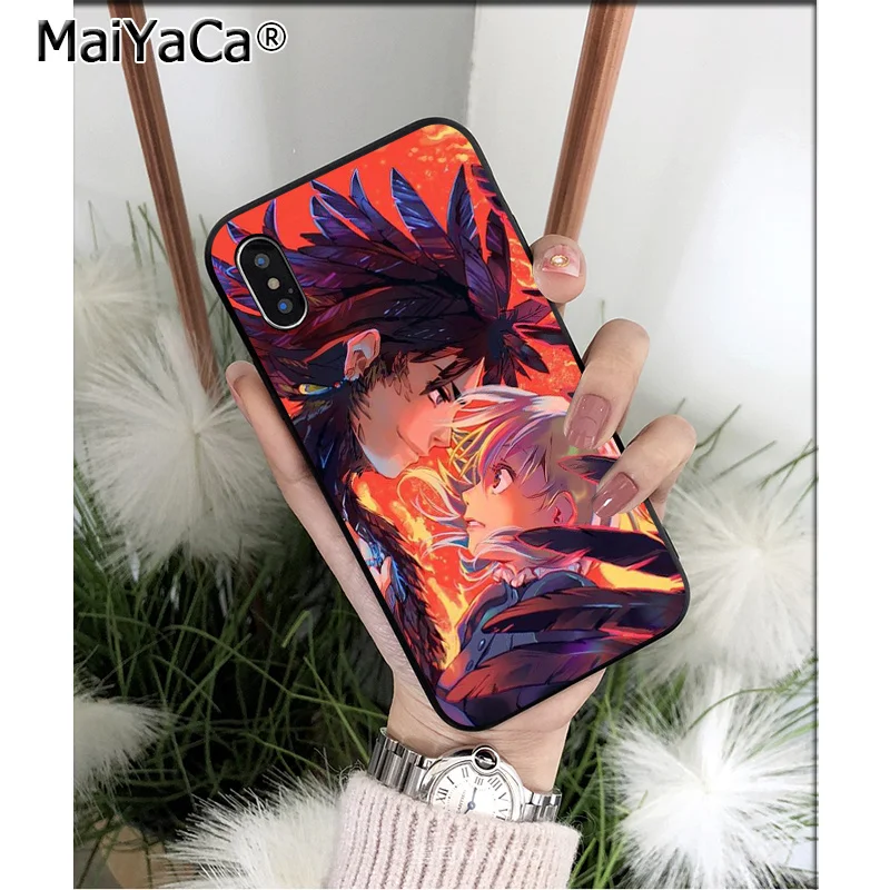 Силиконовый чехол MaiYaCa Howls Moving Castle из ТПУ для Apple iPhone 8 7 6 6S Plus X XS MAX 5 5S SE